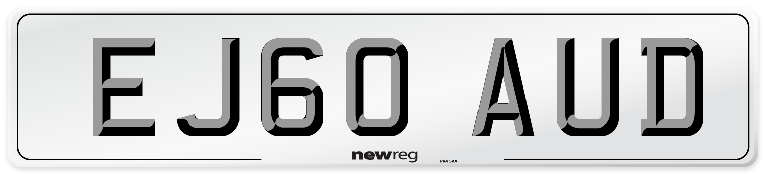 EJ60 AUD Number Plate from New Reg